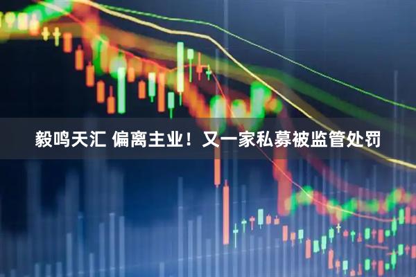 毅鸣天汇 偏离主业！又一家私募被监管处罚