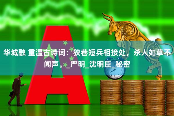 华城融 重温古诗词：狭巷短兵相接处，杀人如草不闻声。_严明_沈明臣_秘密
